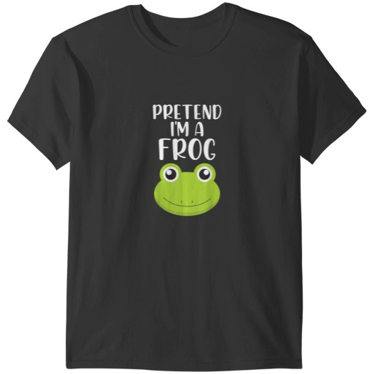 Discover Pretend Im A Frog Head Low Budget Halloween Costume T-Shirts