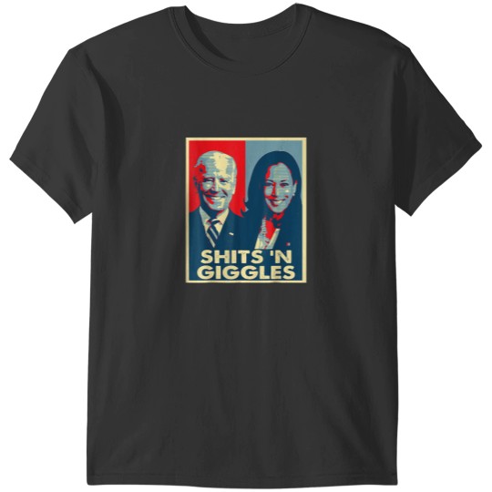 Discover Funny Anti Biden Harris Shits n Giggles Political T-Shirts