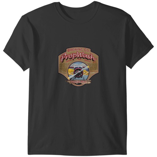 Discover PropWash Brewing Co. - Radial Red DHC-2 Beaver Floatplane T-Shirts