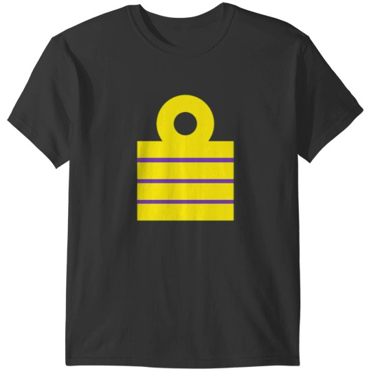 Discover Maritime Rank - Chief Engineer Epaullettes (Loop). Black. Sailor ONE Active T-Shirts
