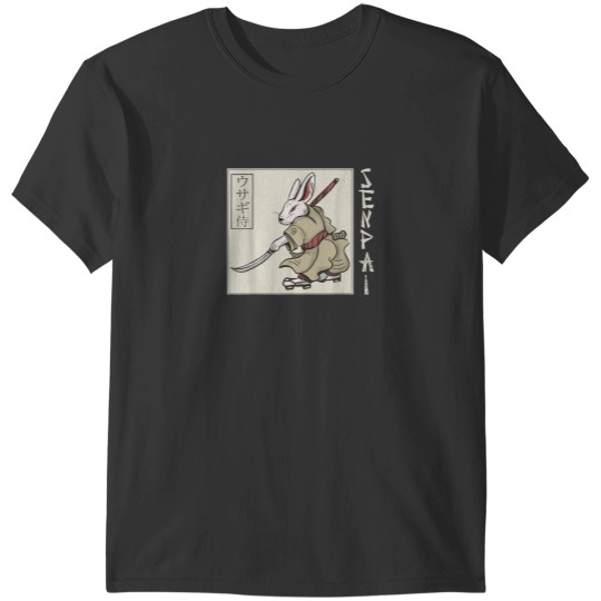 Discover Senpai Rabbit Samurai Japanese Anime Manga Lover Otaku T-Shirts