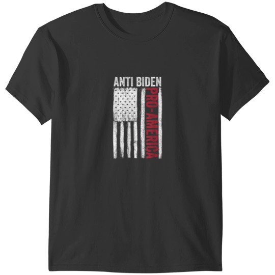 Discover Pro America Anti Biden Flag USA Impeach Joe Biden Sucks T-Shirts