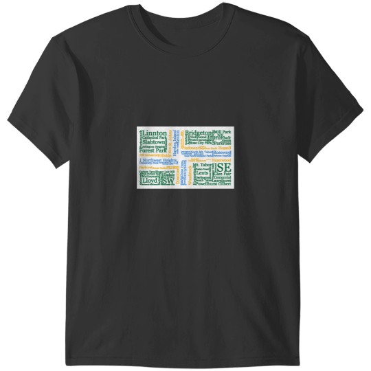 Discover Portland Neighborhood Flag Active T-Shirts
