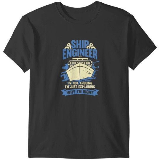Discover Funny Marine Engineering Ship Engineer Gift T-Shirts
