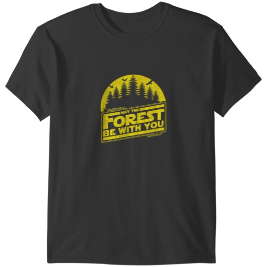 Discover May The Forest Be With You YELLOW Nature Summer Camp Tee T-Shirts