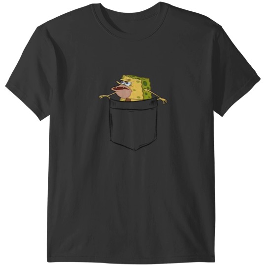 Discover Caveman Spongebobs(Primitive Spongegar) Pocket Shirt T-Shirts