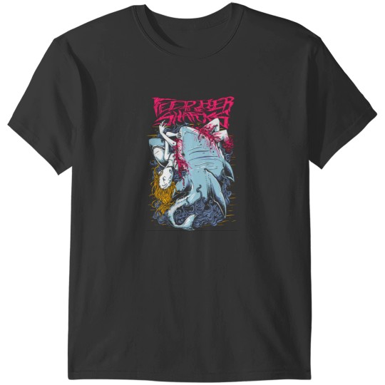Discover Feed Her to the Sharks 1 Active T-Shirts