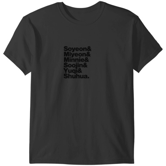Discover GIdle members names T-Shirts