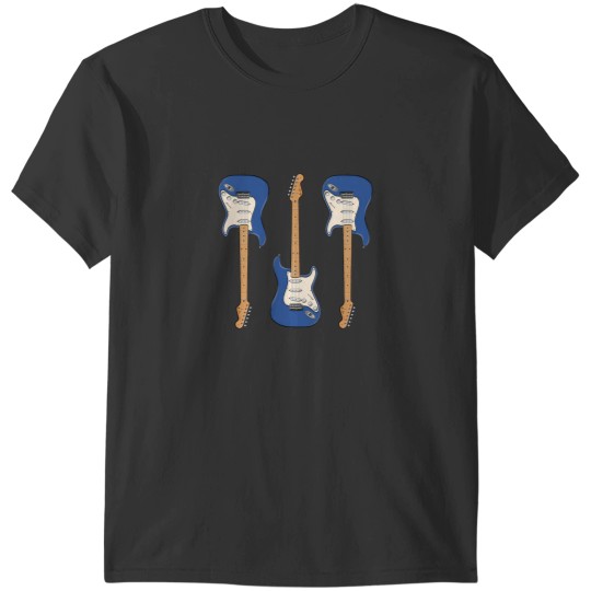 Discover Triple Lake Placid Blue Stratocaster T-Shirts