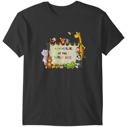 Discover Uncle Of The Wild One Zoo Safari T-Shirts