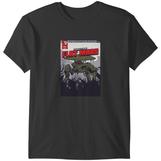 Discover 2021 Tourists from Flat Mars Active T-Shirts