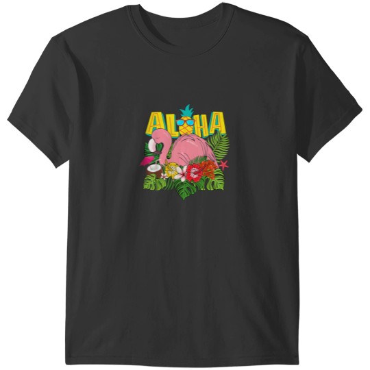 Discover Aloha Hawaii TShirt Hawaiian Flamingo Kids Teen T-Shirts
