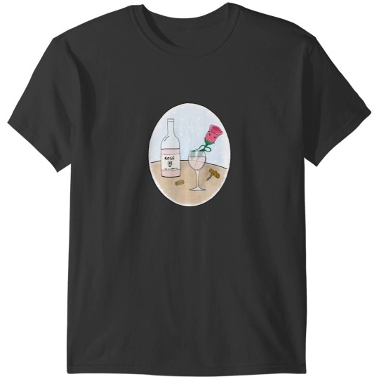 Discover A Rose In A Rosé WineBath T-Shirts