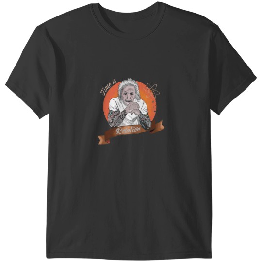 Discover Time is relative Einstein tattoo T-Shirts