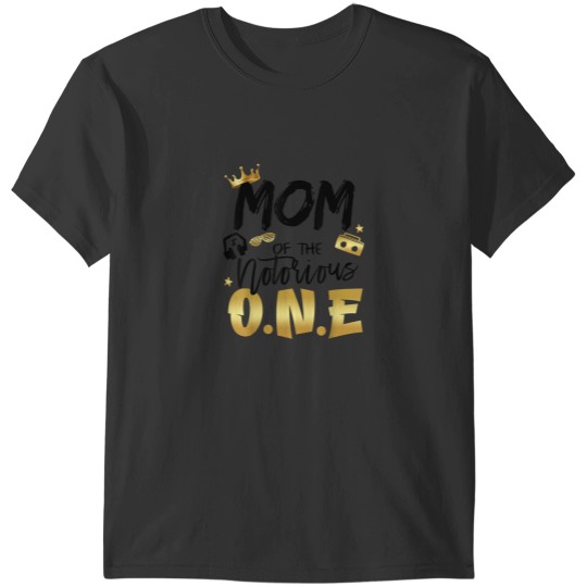 Discover Mom Of The Notorious One 1st Birthday School Hip Hop Party T-Shirts