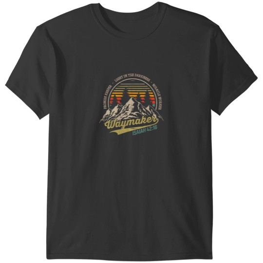 Discover Waymaker Miracle Worker Promise Keeper Christian T-Shirts