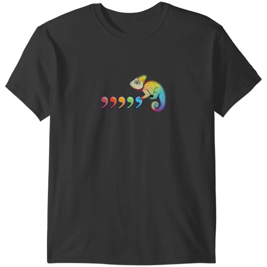 Discover Comma Chameleon Funny 80s Throwback 7225 T-Shirts
