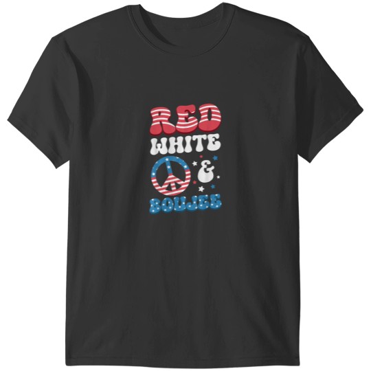 Discover Red White Boujee 4th of July For Women Girls Sassy Bougie T-Shirts