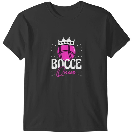 Discover Bocce Queen Women Bocci Ball Fans Outdoor Games T-Shirts