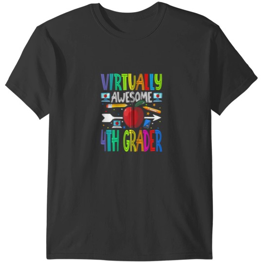 Discover Virtually Awesome Fourth Grader Back To School T-Shirts