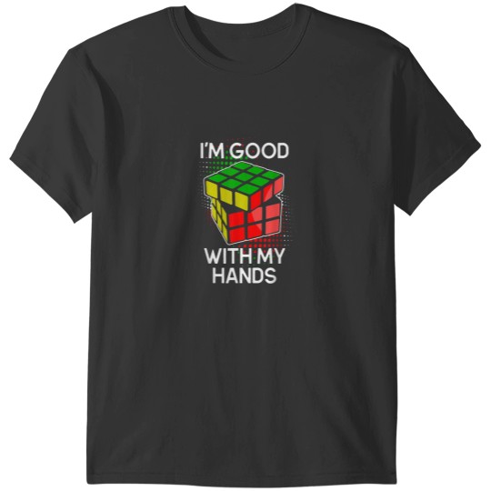 Discover Competitive Puzzle Cube Good With My Hands Speed Cubing 3951 T-Shirts