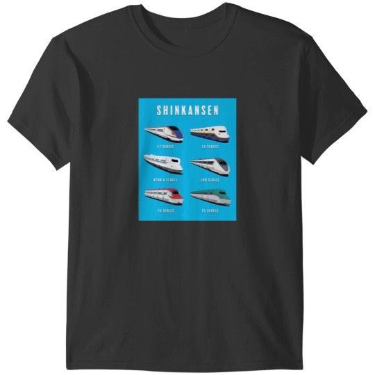 Discover Japanese Shinkansen Bullet Trains T-Shirts