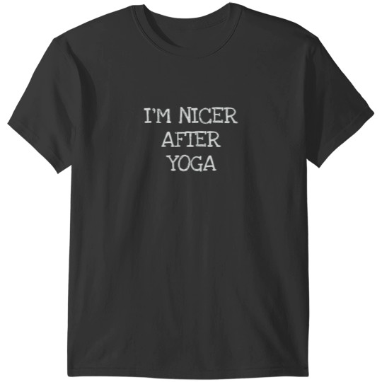 Discover Im Nicer After Yoga Funny Workout T Shirt T-Shirts