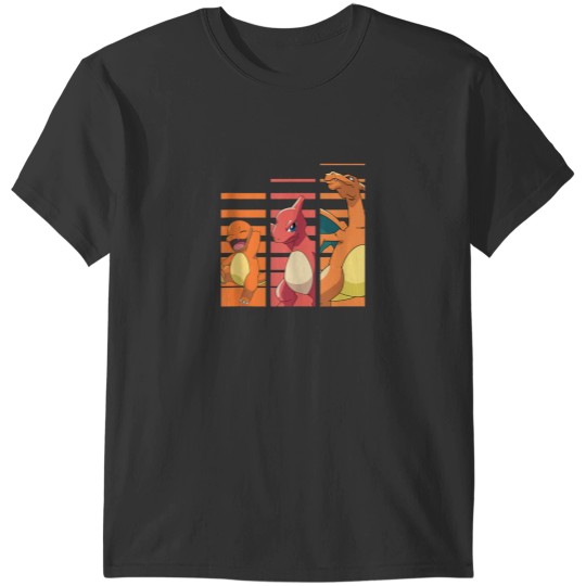 Discover poket mons Charmander Evolutions T-Shirts