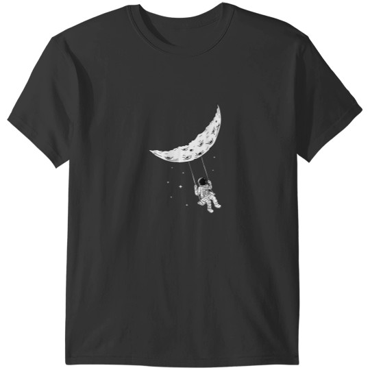 Discover Moon Swing Man On The Moon Space Astronomy Astronaut T-Shirts