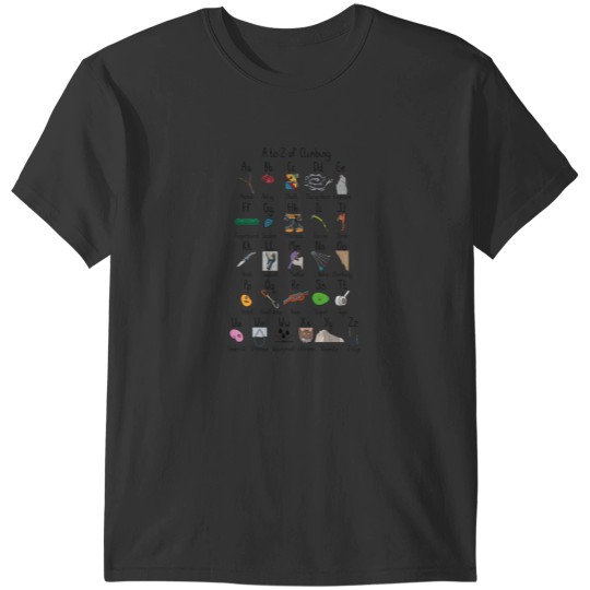 Discover A to Z of Climbing Journal T-Shirts