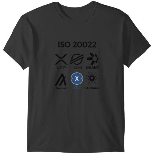 Discover ISO 20022 Quant XRP XLM XDC ADA ALGO Sticker T-Shirts