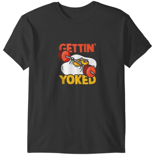 Discover Weightlifter Getting Yoked Training Funny Bodybuilding Gym T-Shirts