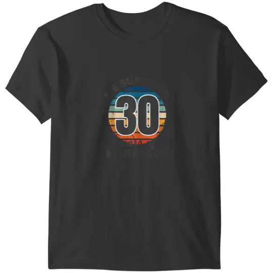 Discover We Survived 30 Years Of Marriage Funny Matching Couples 2737 T-Shirts