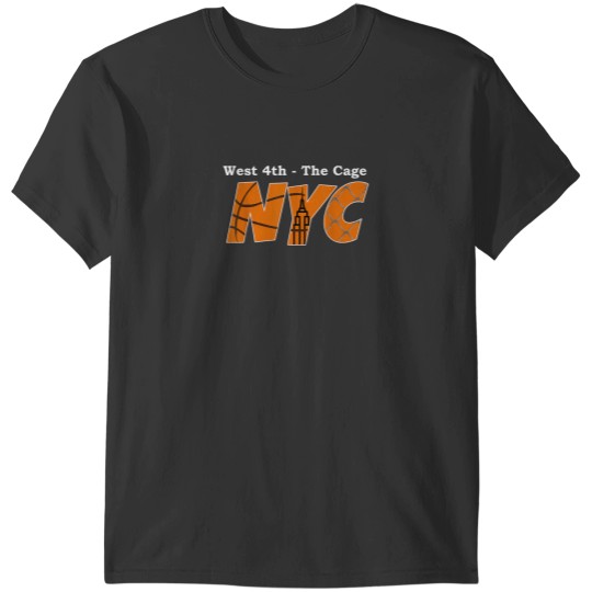 Discover NYC Basketball West 4th St The Cage Shirt T-Shirts