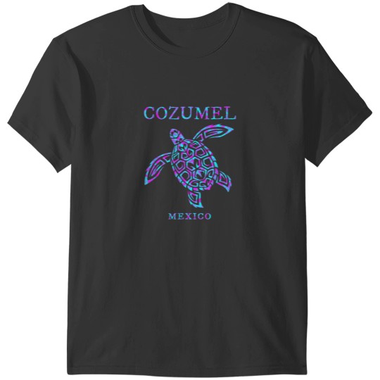 Discover Cozumel Mexico Sea Turtle Boys Girls Toddler Cru T-Shirts