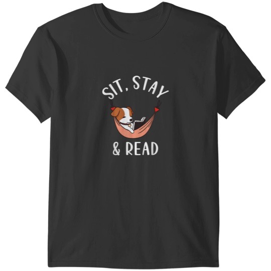Discover Jack Russell Terrier Sit Stay Read Funny Dog Reading 8914 T-Shirts