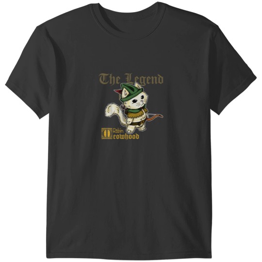 Discover The Legend of Robin Meowhood Archer Cat T-Shirts