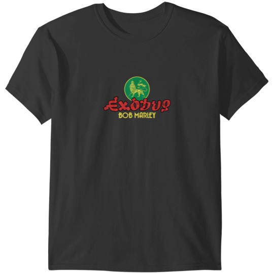 Discover Bob Marley Exodus Lion Black T-Shirts