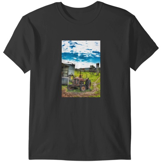 Discover Tractor Stuck in the Mud Sticker T-Shirts