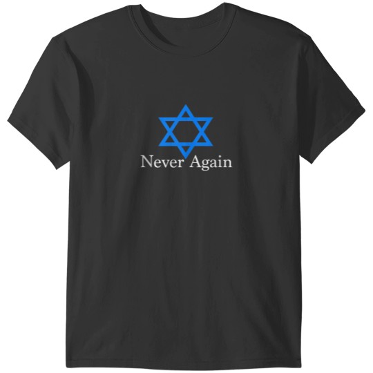 Discover Never Again Jewish Star of David Holocaust Remembrance T-Shirts