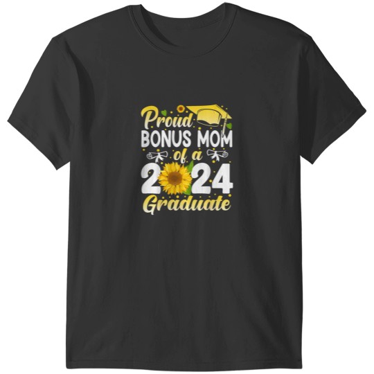 Discover Proud Bonus Mom of a 2024 graduate for family graduation T-Shirts
