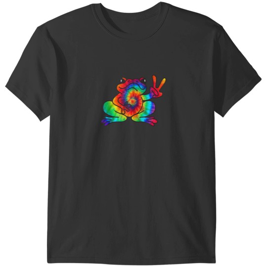 Discover Cool Peace Frog Tie Dye Design For Boys And Girls 9584 T-Shirts
