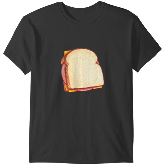 Discover Bologna Sandwich Pattern - Yellow T-Shirts