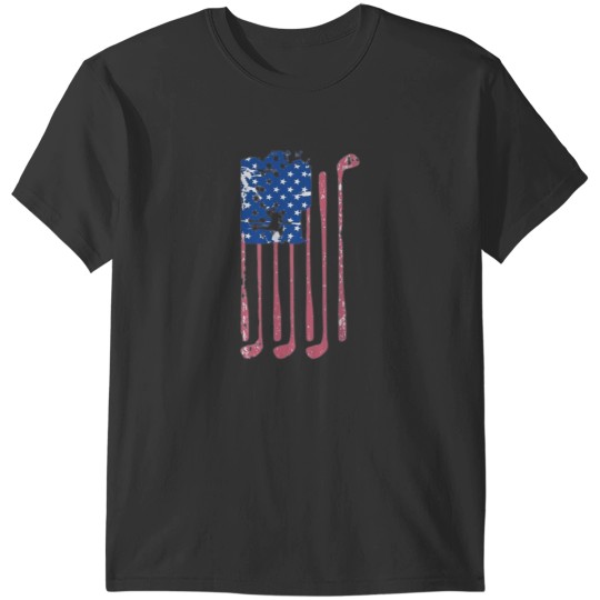 Discover American Flag Golf USA Tee T-Shirts