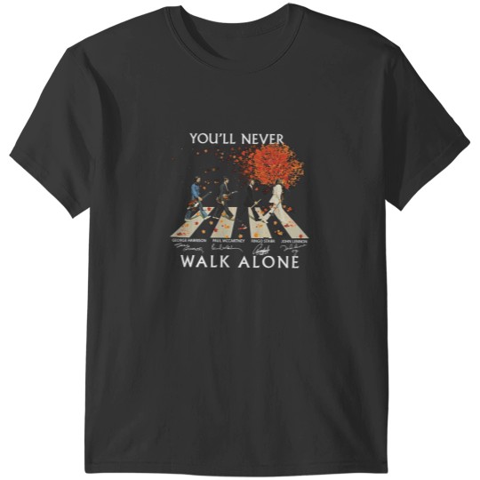 Discover Walking Across Abbey Road Christmas signatures T-Shirts