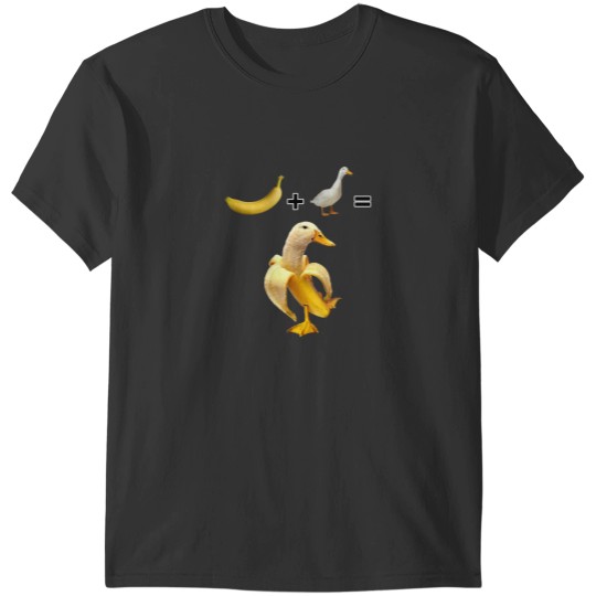 Discover banana plus duck equals banana duck T-Shirts