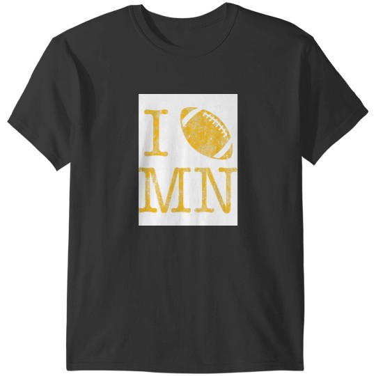 Discover Vintage-Sunday Funday T I Love Minnesota Football T-Shirts