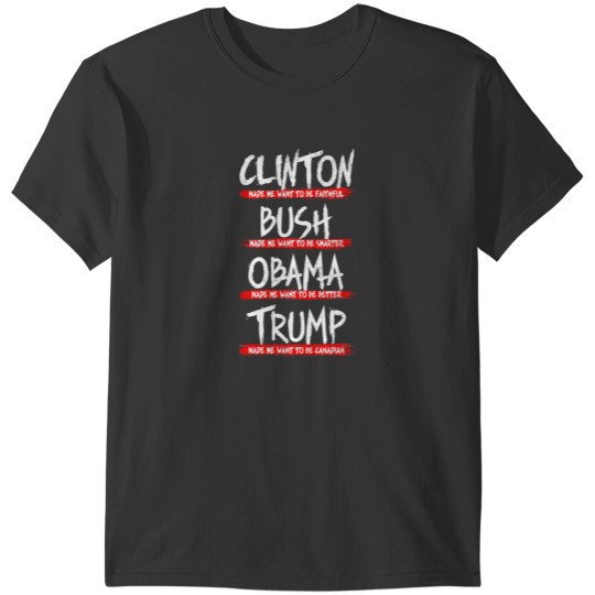 Discover Trump made me want to be a Canadian T-Shirts