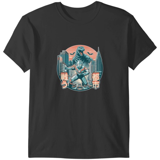 Discover Ultraman Vs Godzillá - Warzone 6 T-Shirt T-Shirts