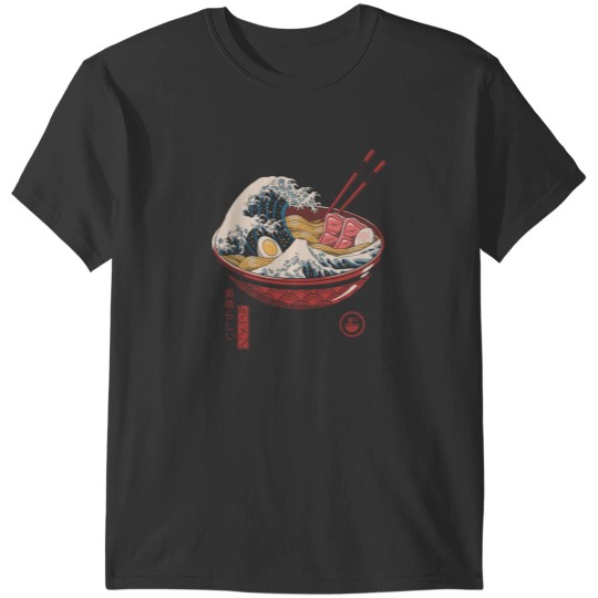 Discover Great Ramen Wave T-Shirt T-Shirts